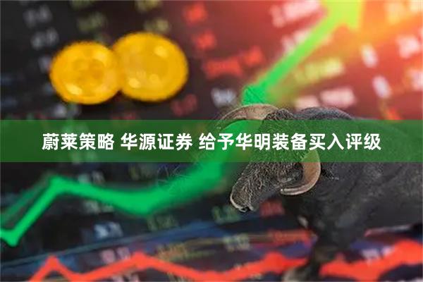 蔚莱策略 华源证券 给予华明装备买入评级